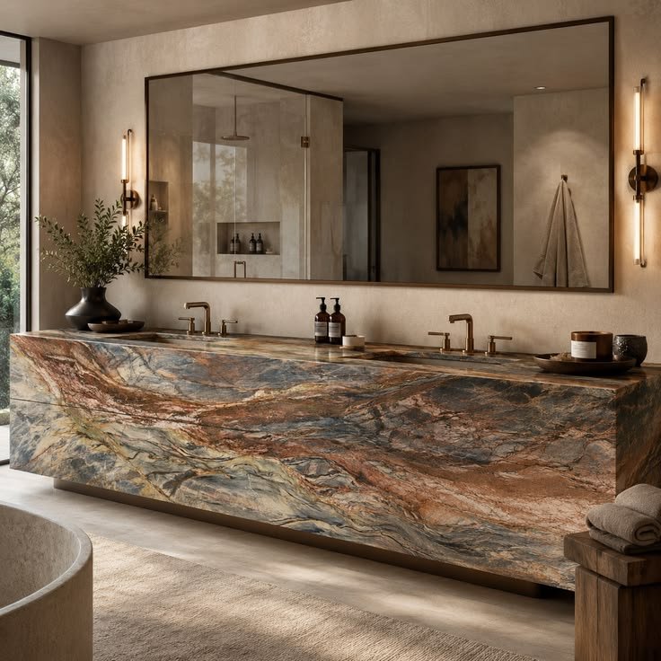 Bathroom Vanity Top Slabs — bathroom vanity slabs at Royale Surfaces