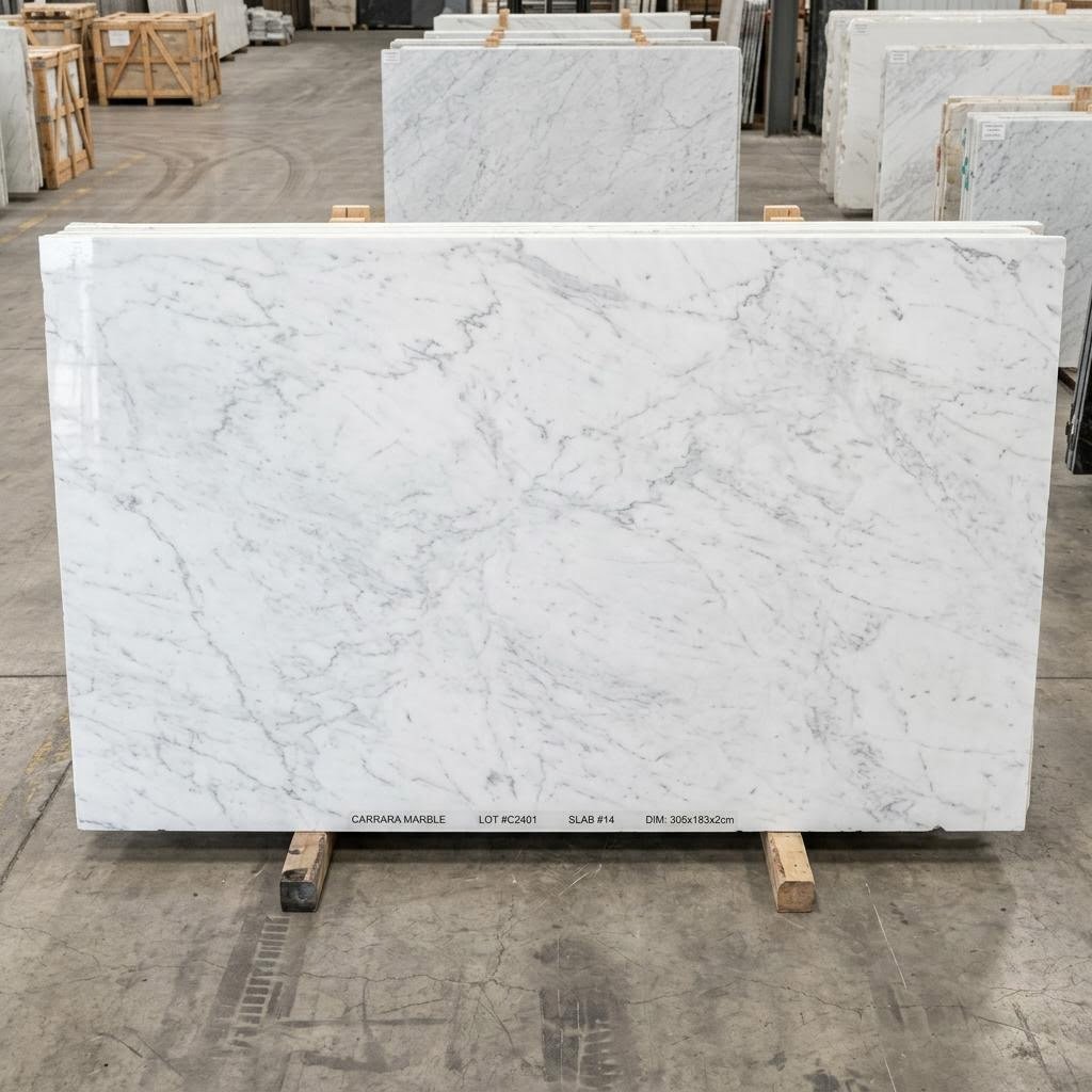 Carrara Butler's Pantry — Carrara Venato Marble in University Park, TX