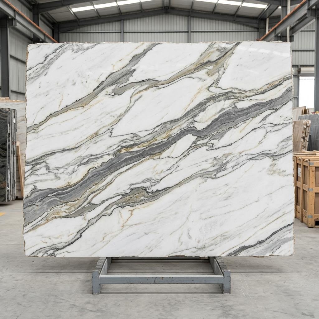 Full-Height Feature Wall — Macaubas Fantasy Quartzite in Frisco, TX